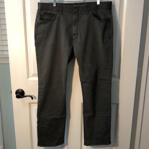 Lee gray straight leg zip front jeans 38W 32L